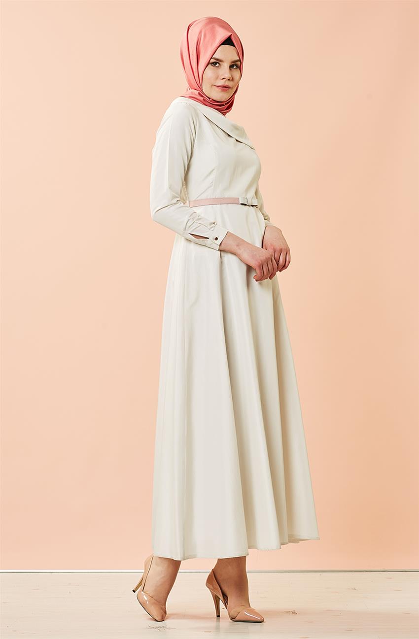 Tuğba فستان-أبيض F6774-35