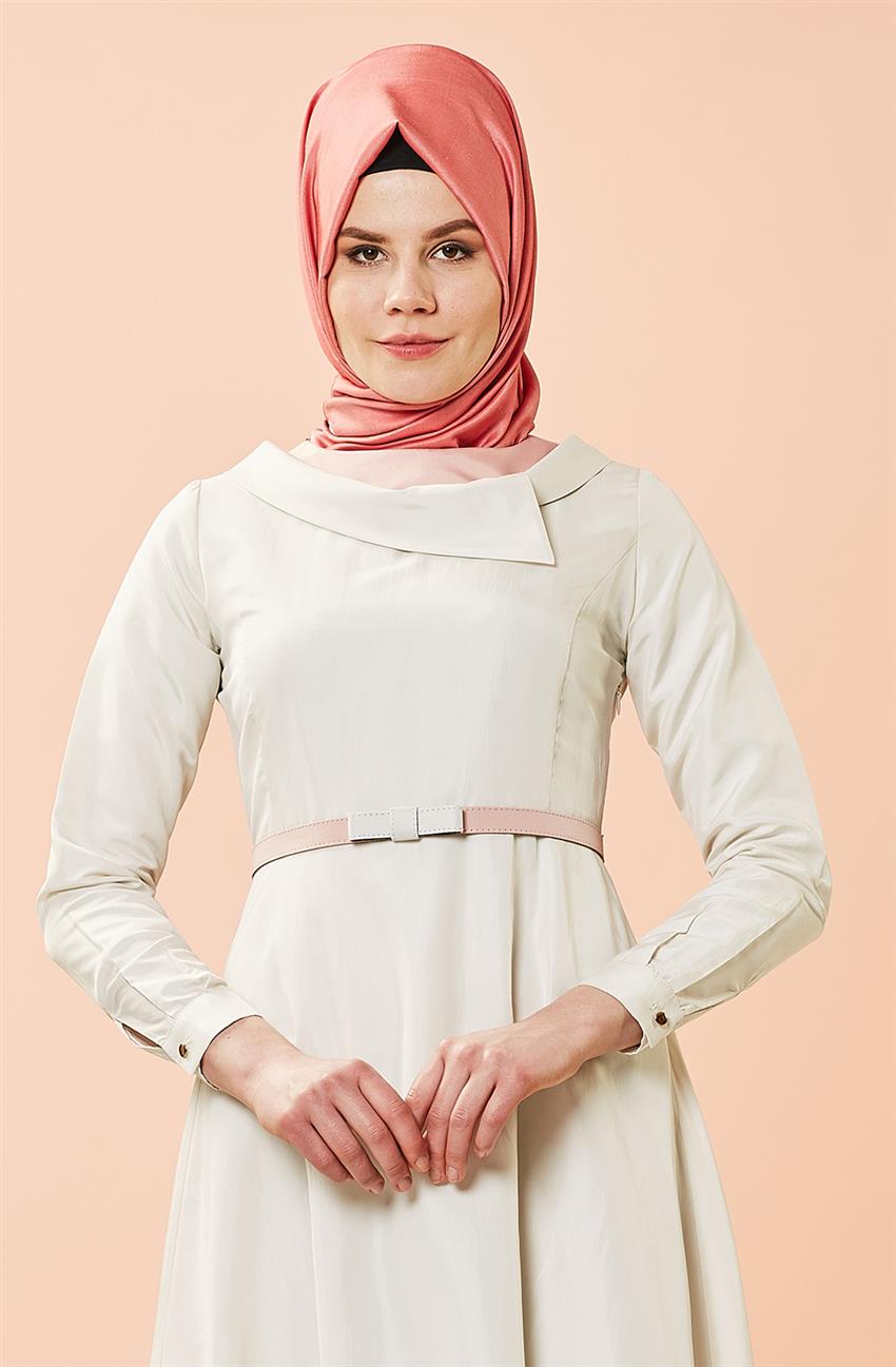 Tuğba فستان-أبيض F6774-35