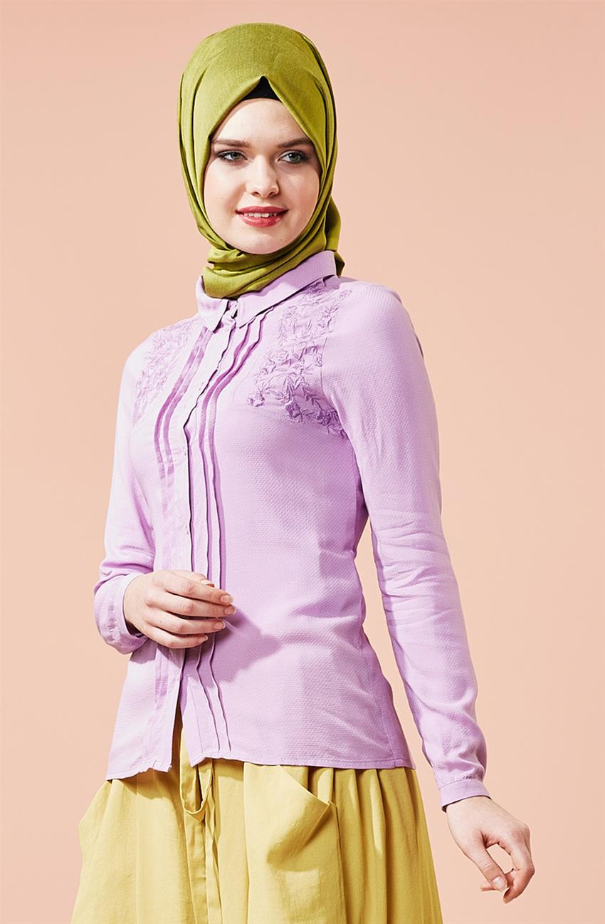 Tuğba Venn Shirt-Lilac F7095-18