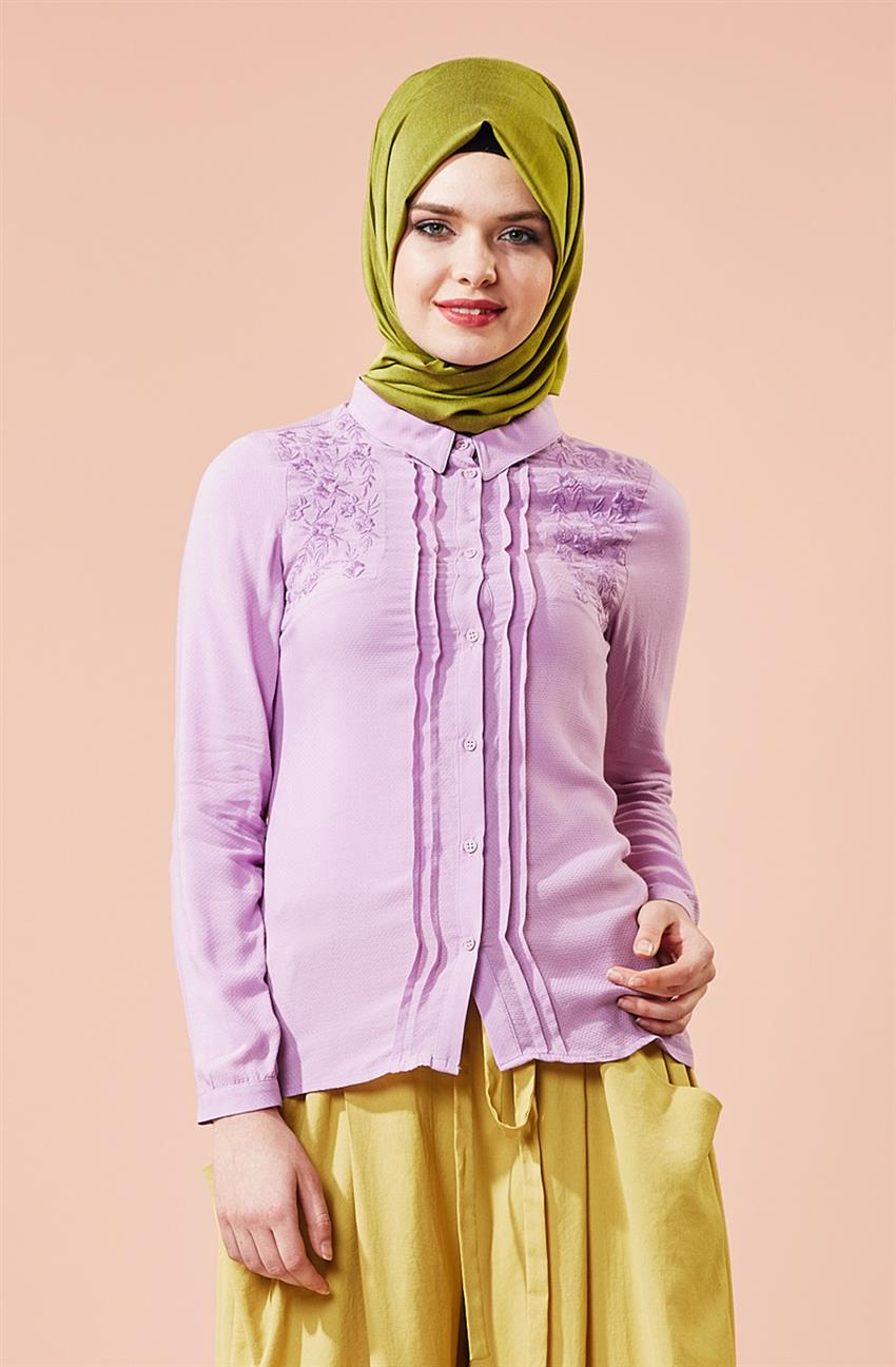 Tuğba Venn Shirt-Lilac F7095-18