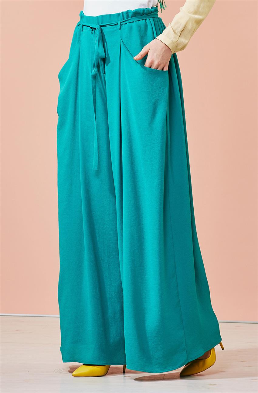 Tuğba Venn Pants Skirt-Green F7385-22