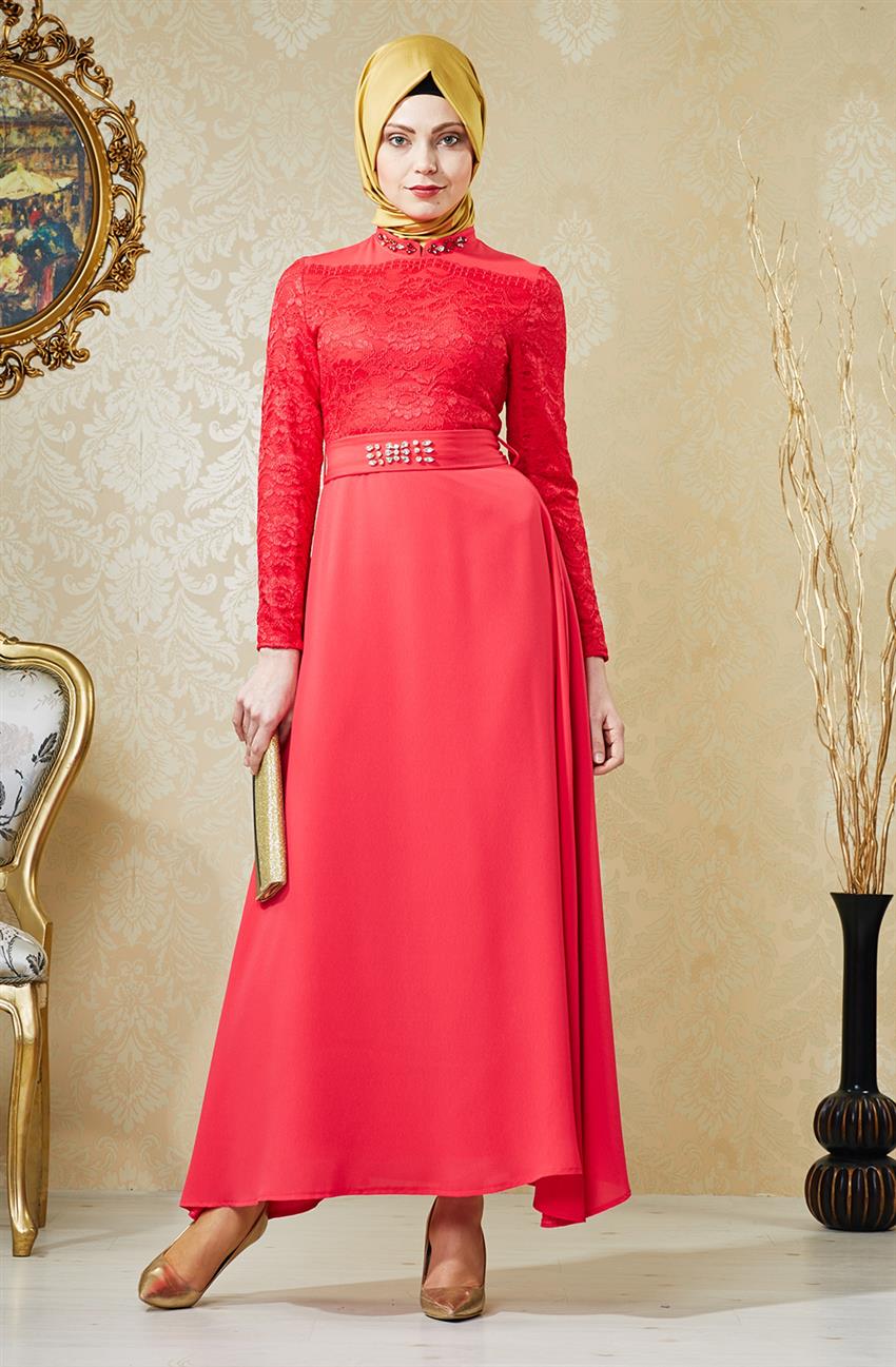 Evening Dress Dress-Pink V4155-15