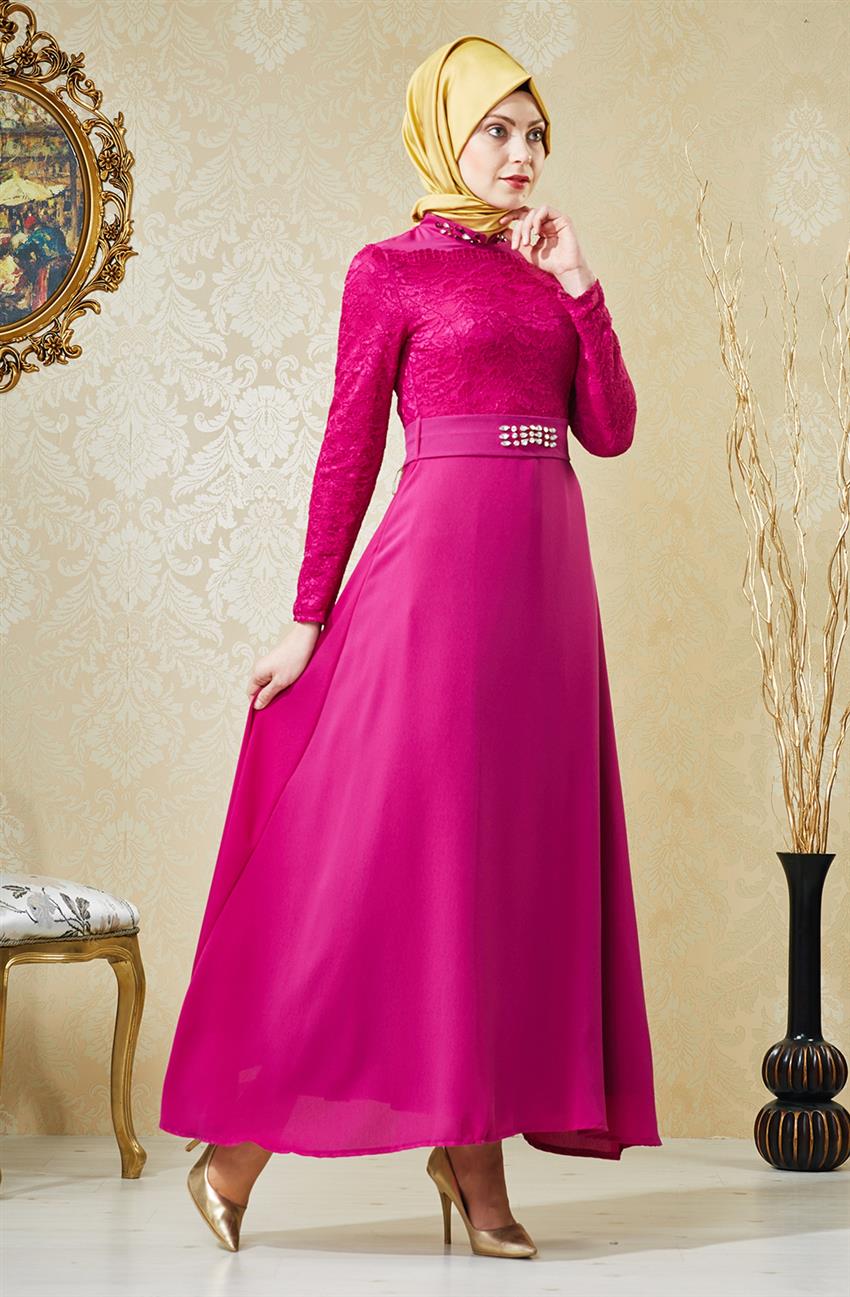 Evening Dress Dress-Purple V4155-19