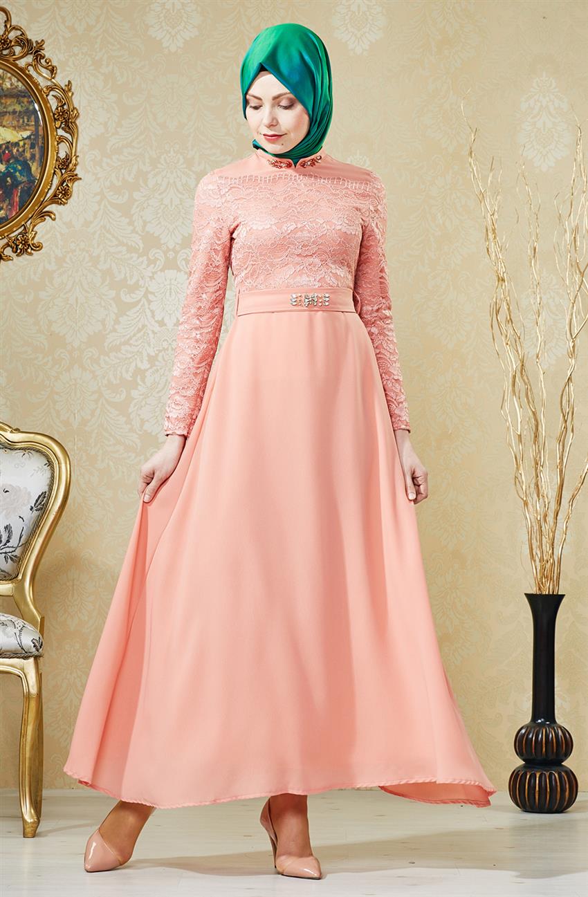 Evening Dress Dress-Powder V4155-17