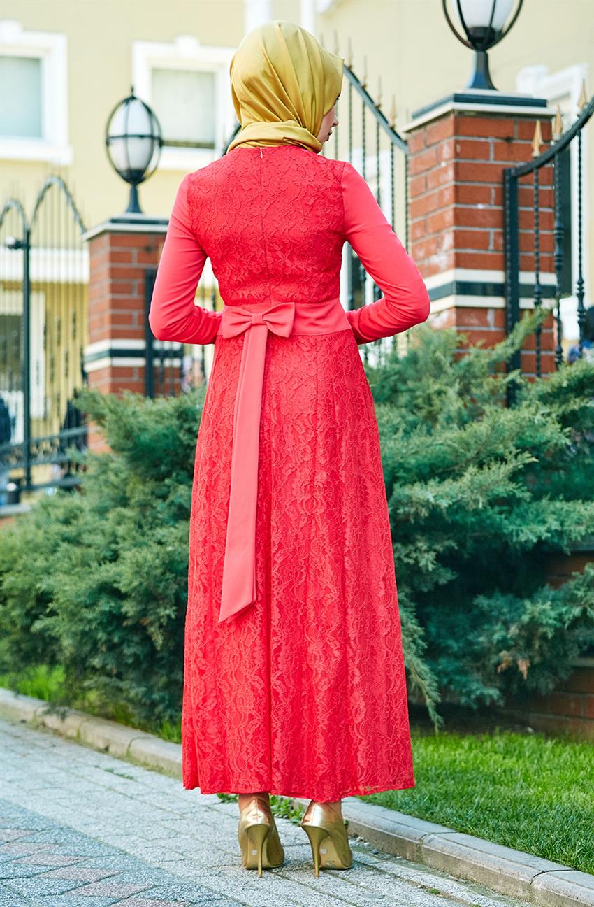 فستان سهرة فستان-وردي V4178-15