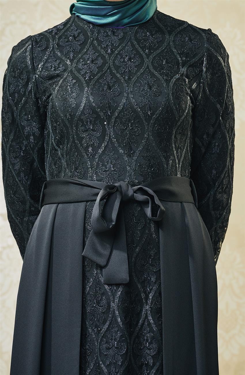 Evening Dress Dress-Black V4202-09