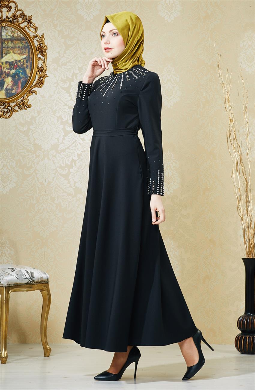 Evening Dress Dress-Black 1769-01