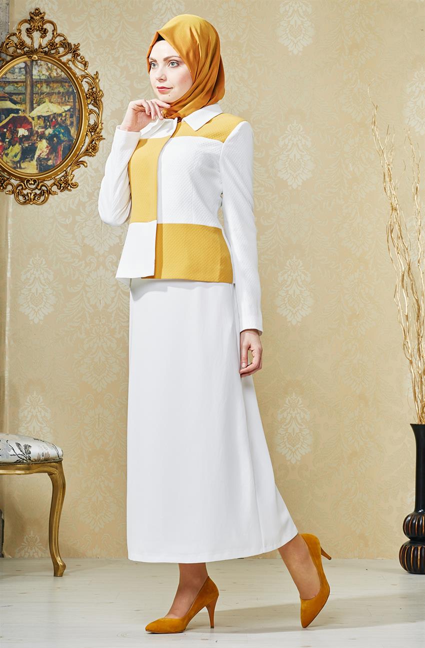 Tuğba Venn Suit-Yellow F5152-28