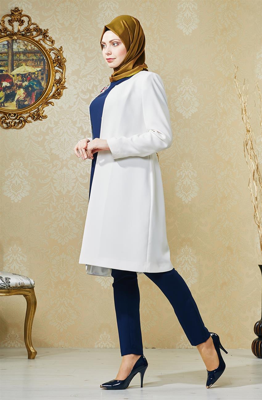 Tuğba Venn Suit-White F5171-01