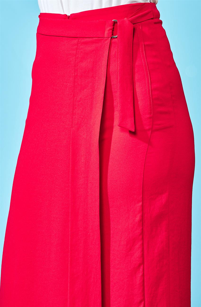 Tuğba Venn Pants Skirt-Red F7379-11