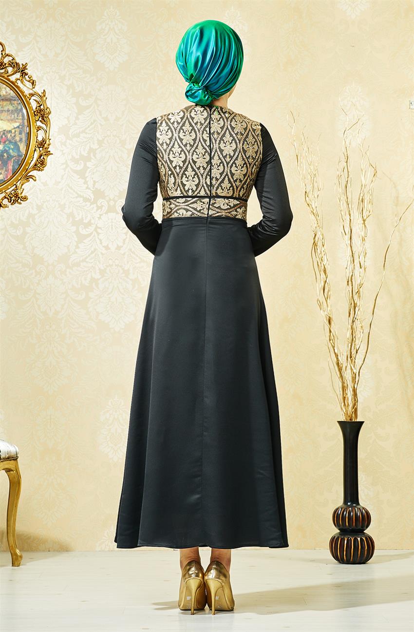 Evening Dress Dress-Black V4222-09