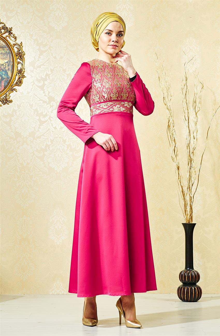 Evening Dress Dress-Fuchsia V4222-26