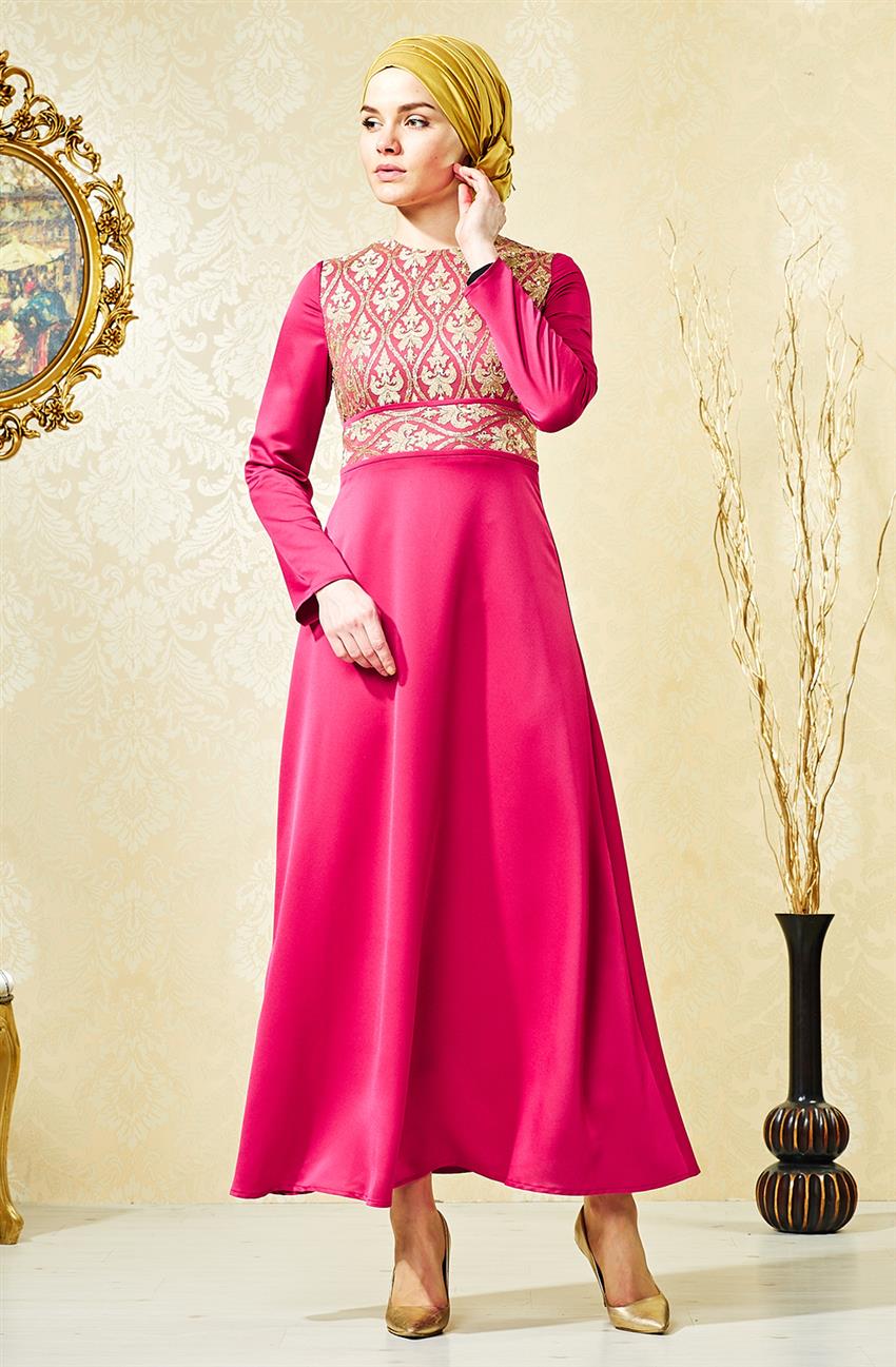 Evening Dress Dress-Fuchsia V4222-26