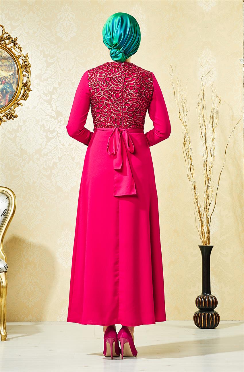Evening Dress Dress-Fuchsia V4261-26