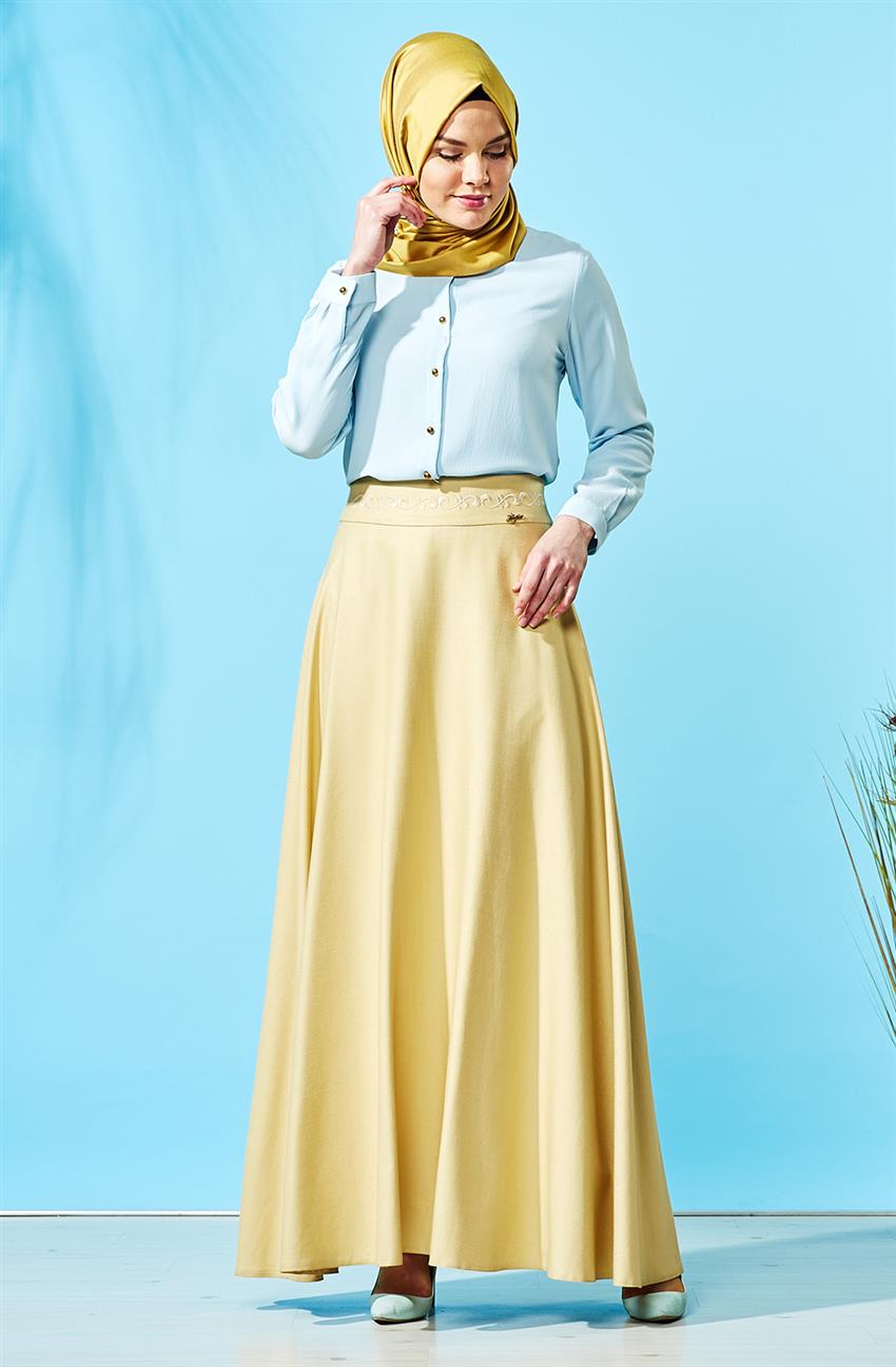 Skirt-Yellow F8006-28