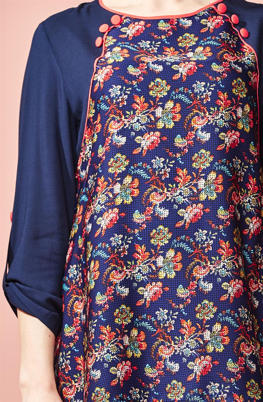 Maternity Blouse-Navy Blue 41143Y15-17