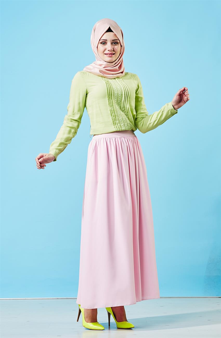 Skirt-Pink F7146-15
