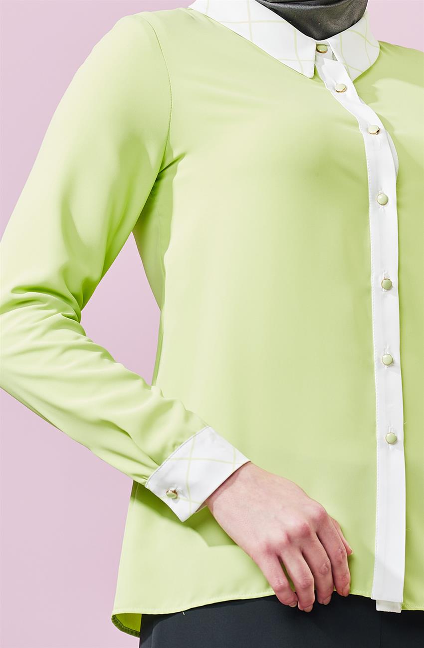 Tuğba Venn Gömlek-Fıstık Yeşili F6700-68