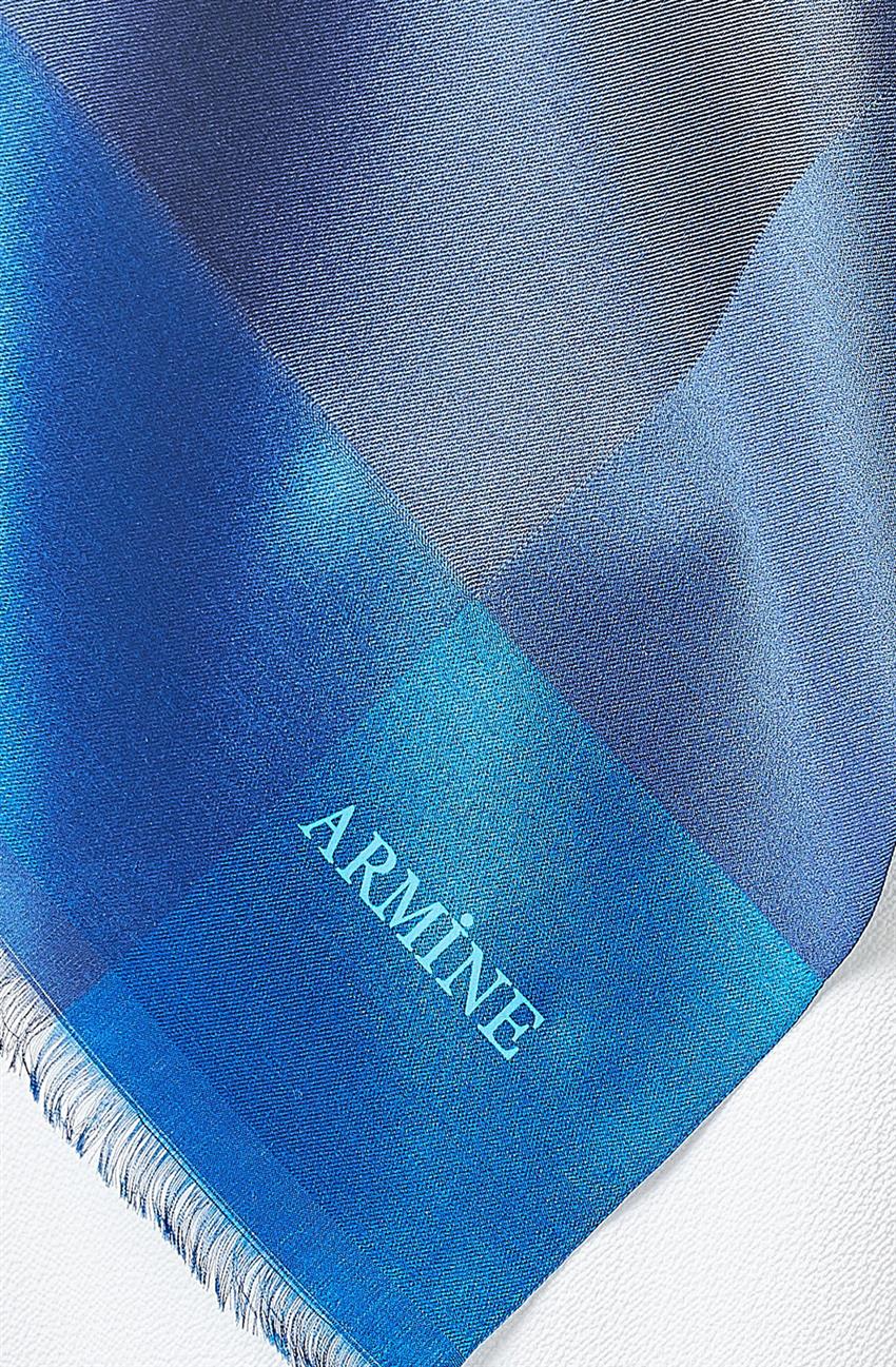 Armine %100 إيشارب-Renk 1240-S14011-100 أزرق غامق كحلي