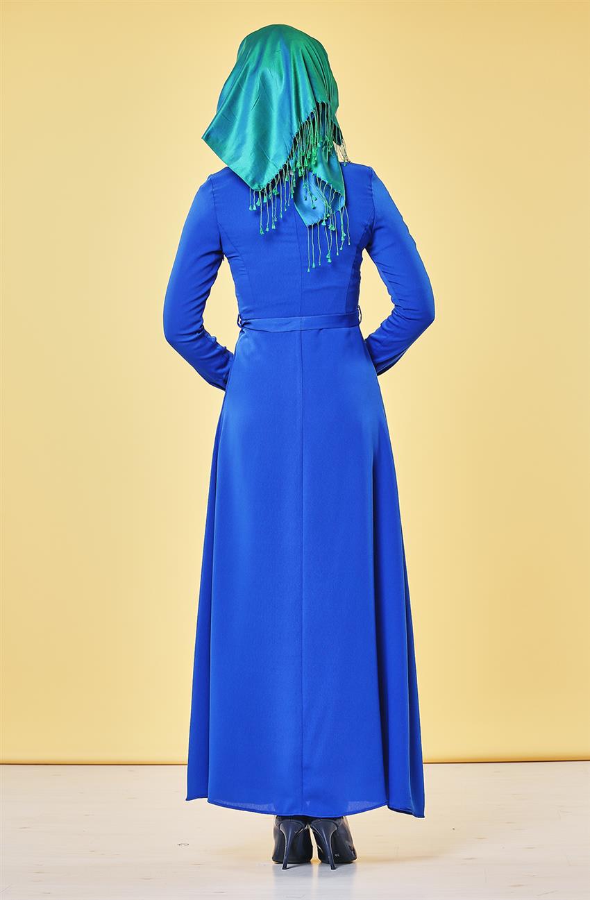فستان-أزرق غامق V3178-69