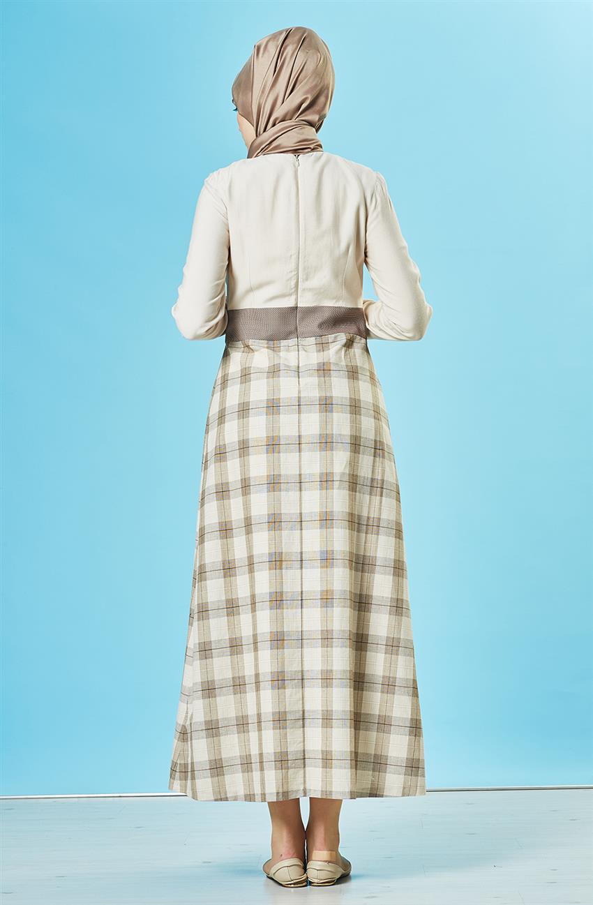 Armine Dress-Koyu Beige 4Y9537-1934