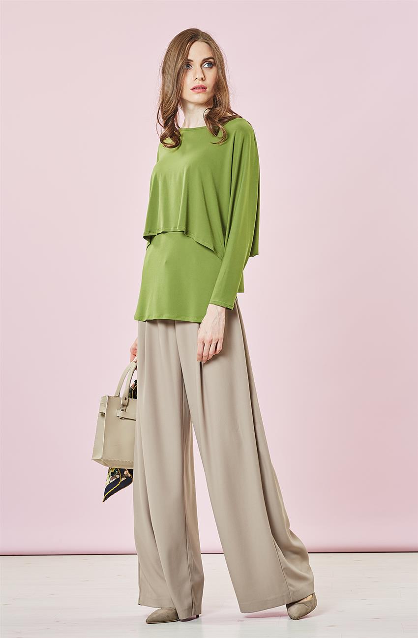 Tamia Blouse Shirt-Green 53091-21