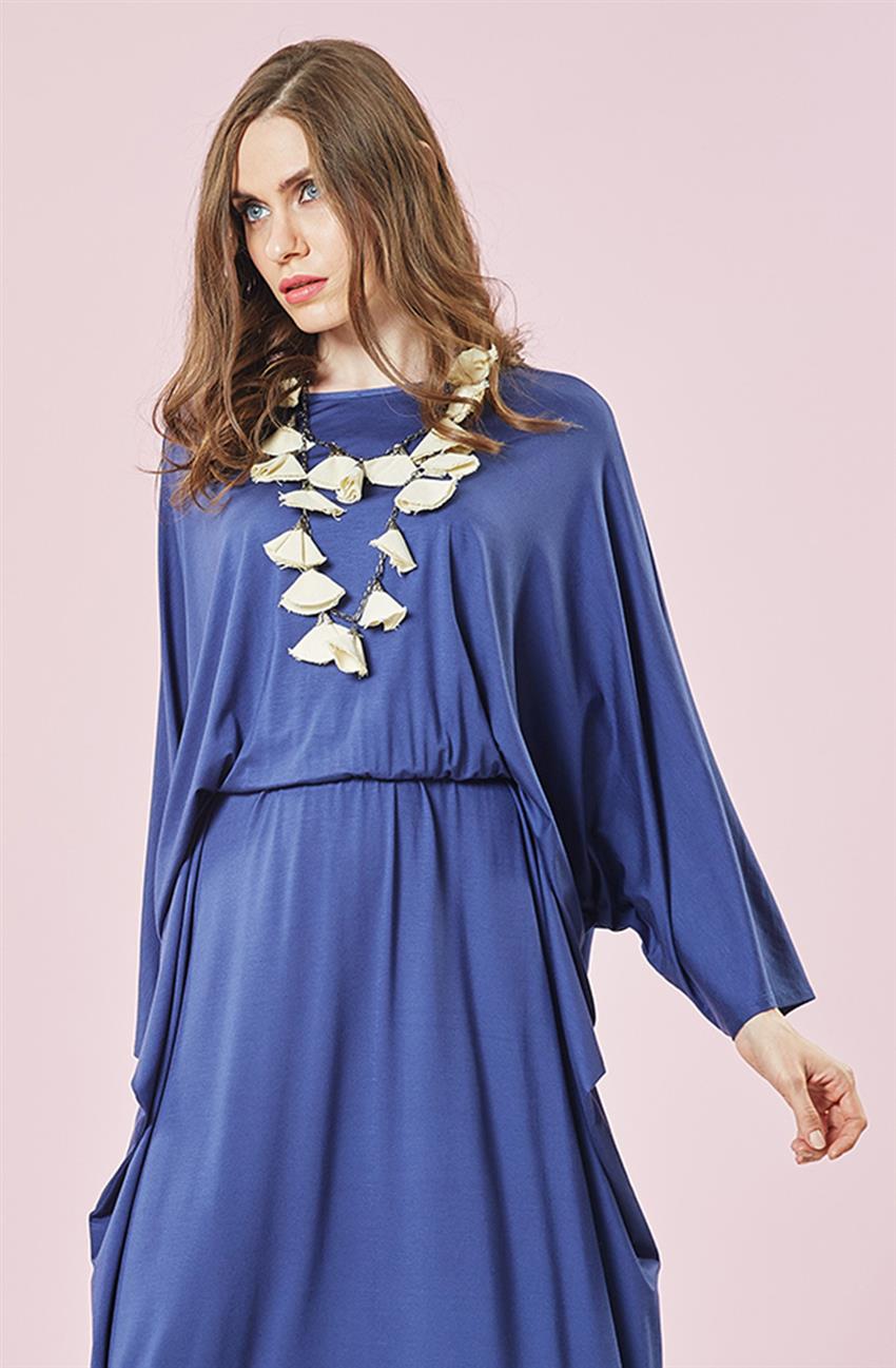 Drab فستان-أزرق ar-54010-70