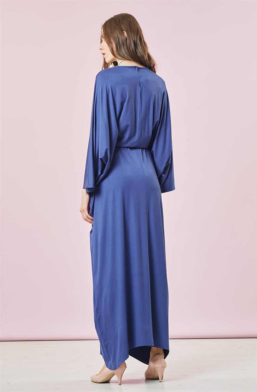 Drab Mavi Elbise 54010-70