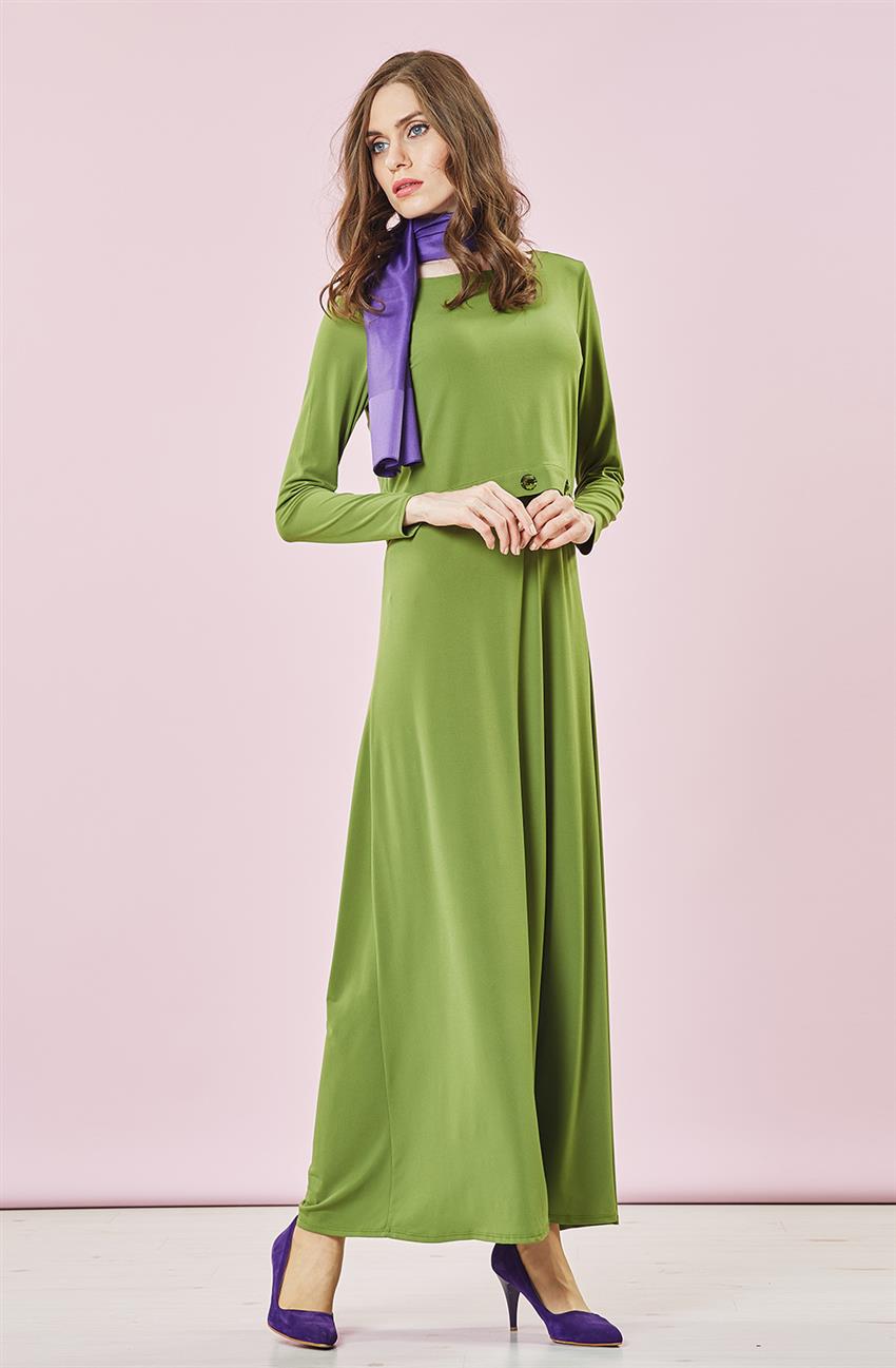 Ghost فستان-أخضر ar-54057-21