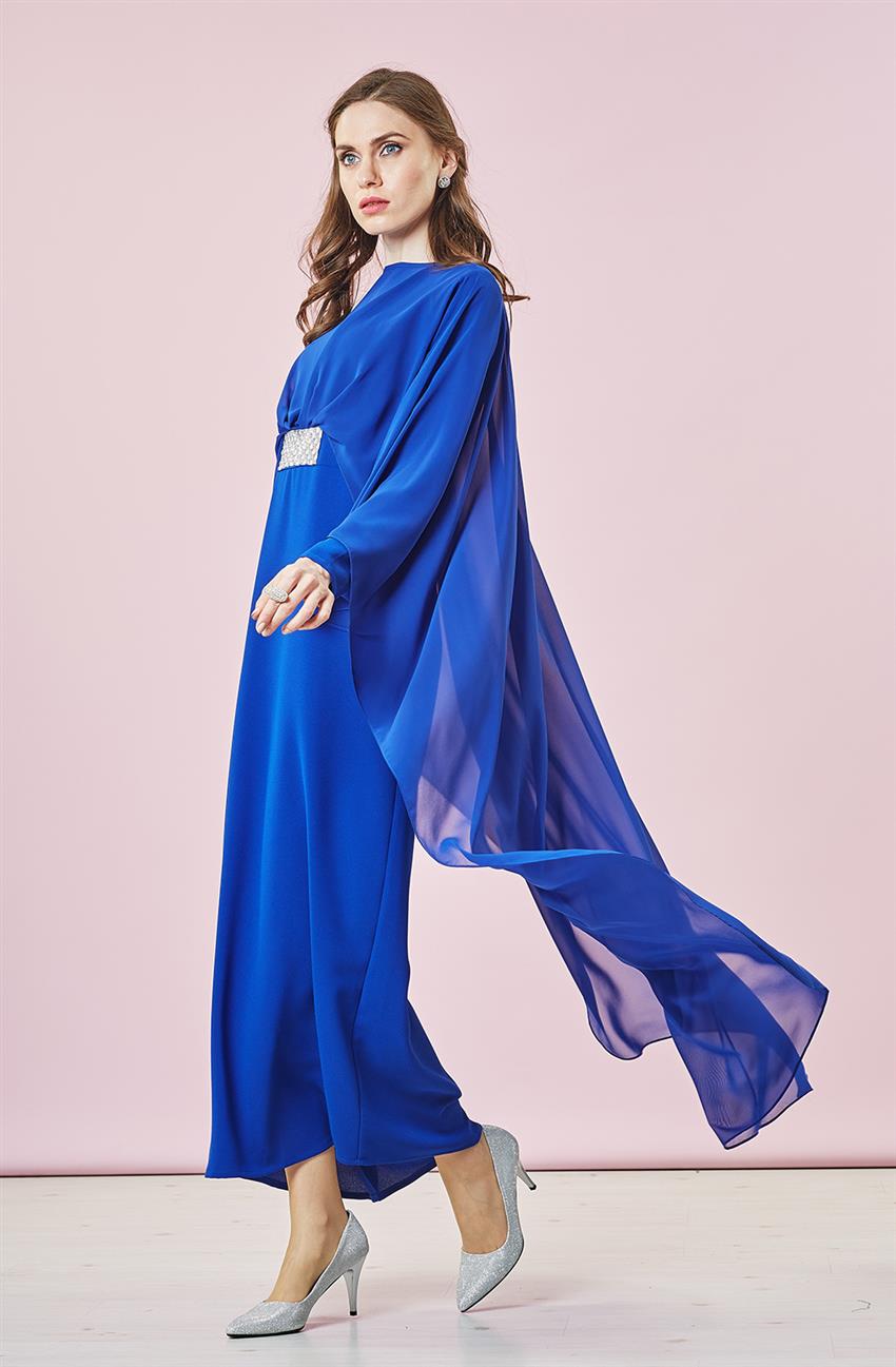 Floks فستان-أزرق ar-64043-70