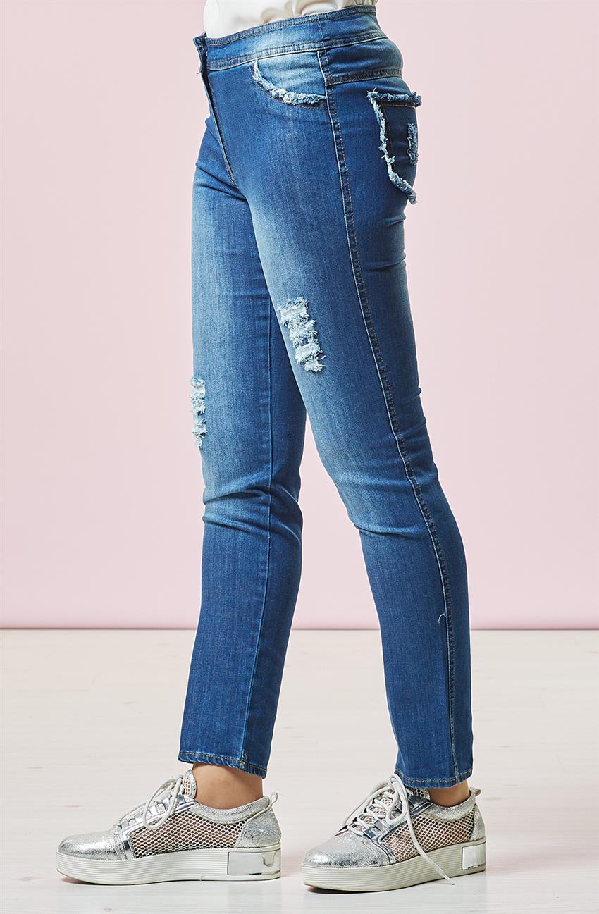Jeans Pants-Blue 52038-70
