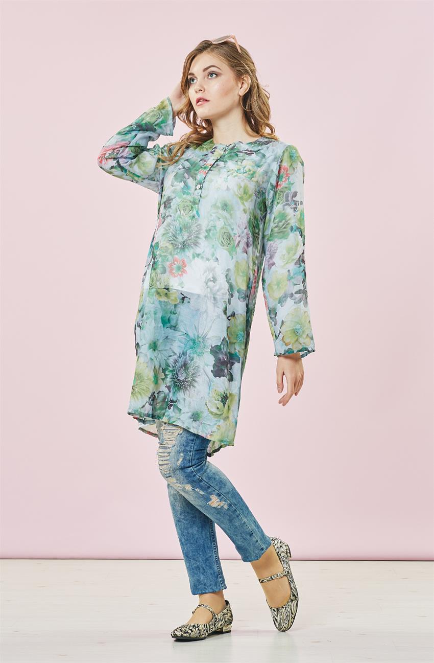 Lacguer Tunic-Green 53038-21