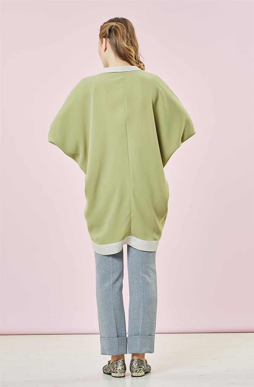 Scenery Blouse Shirt-Green 53066-21