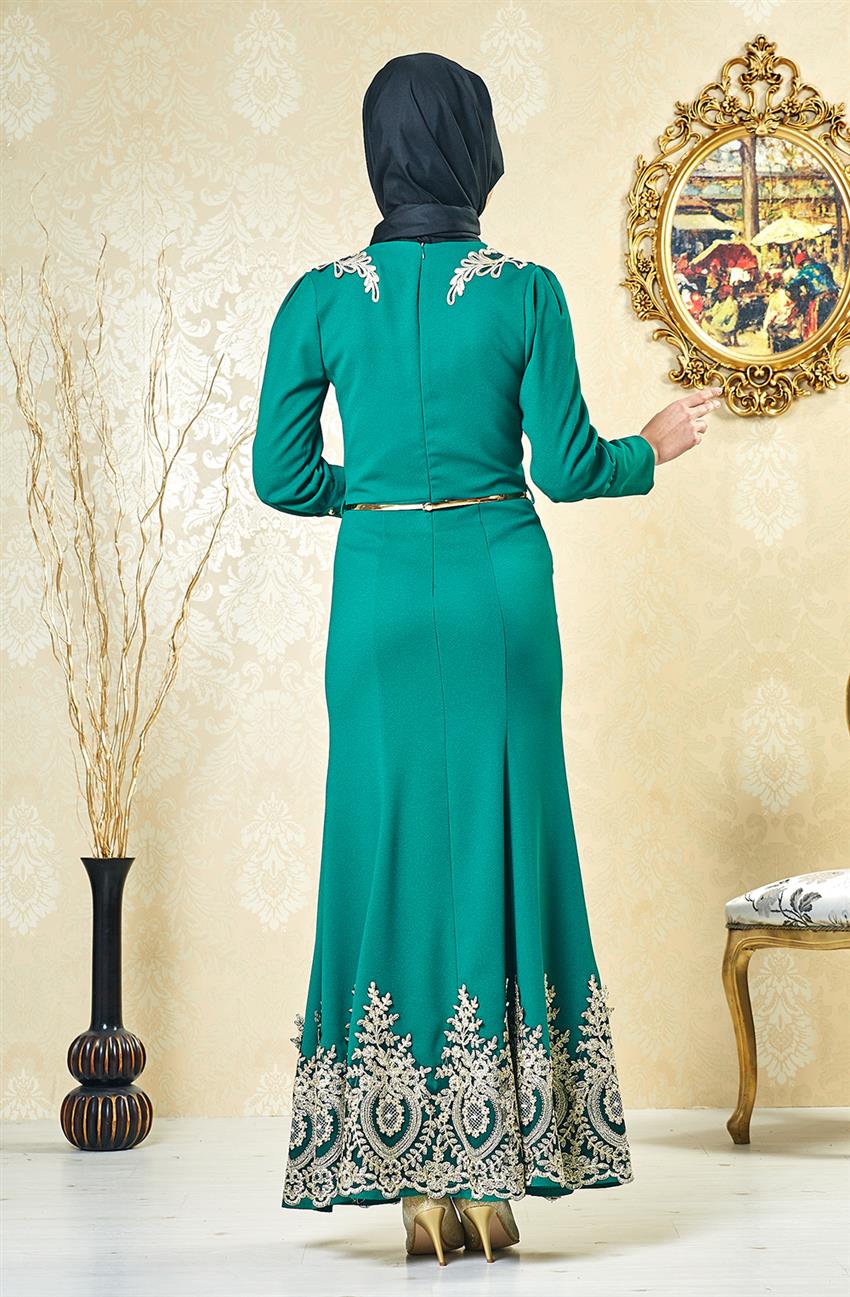 فستان سهرة فستان-أخضر ar-3000-21