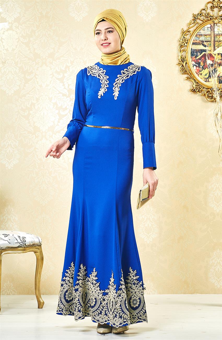 فستان سهرة فستان-أزرق غامق ar-3000-47