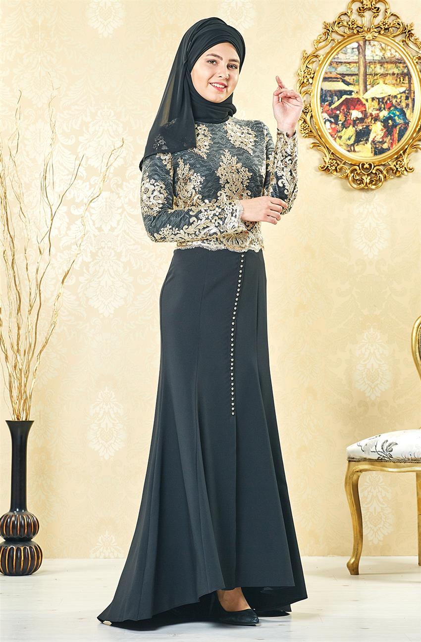 فستان سهرة فستان-أسود ar-3001-01