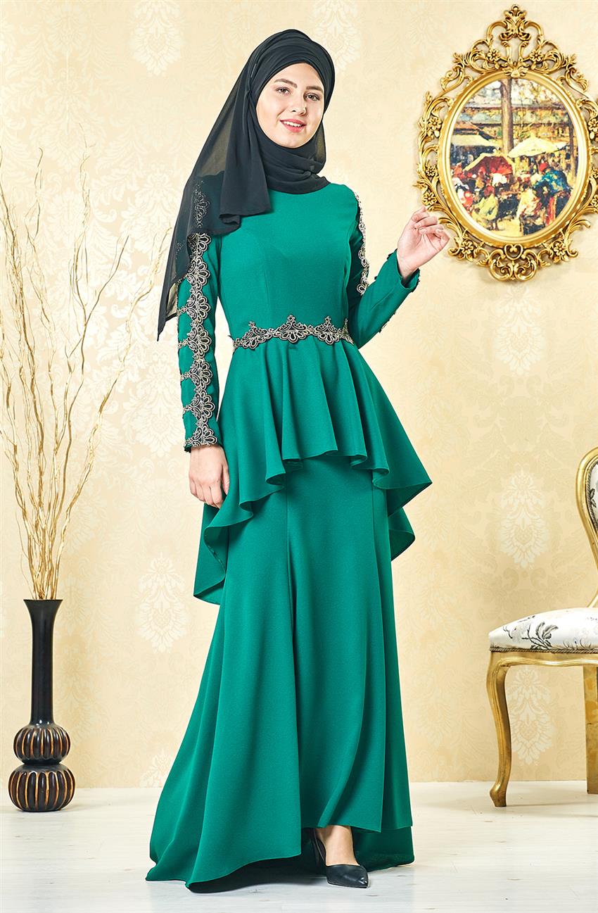 فستان سهرة فستان-أخضر ar-3004-21