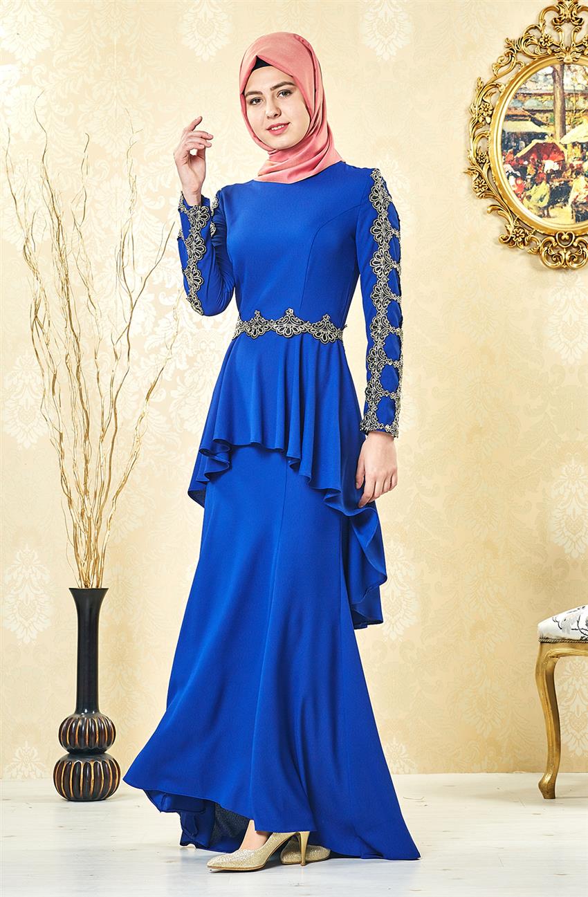 فستان سهرة فستان-أزرق غامق ar-3004-47