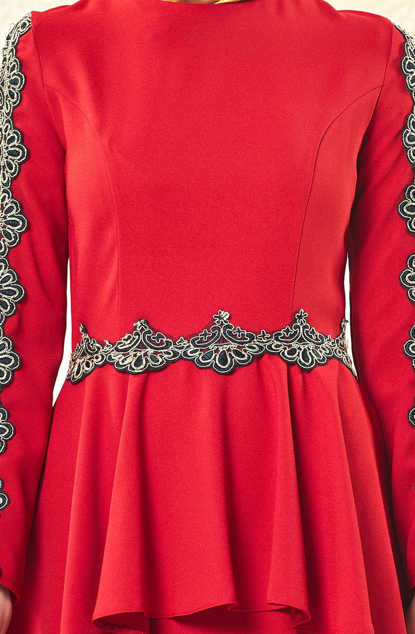 Evening Dress Dress-Red 3004-34