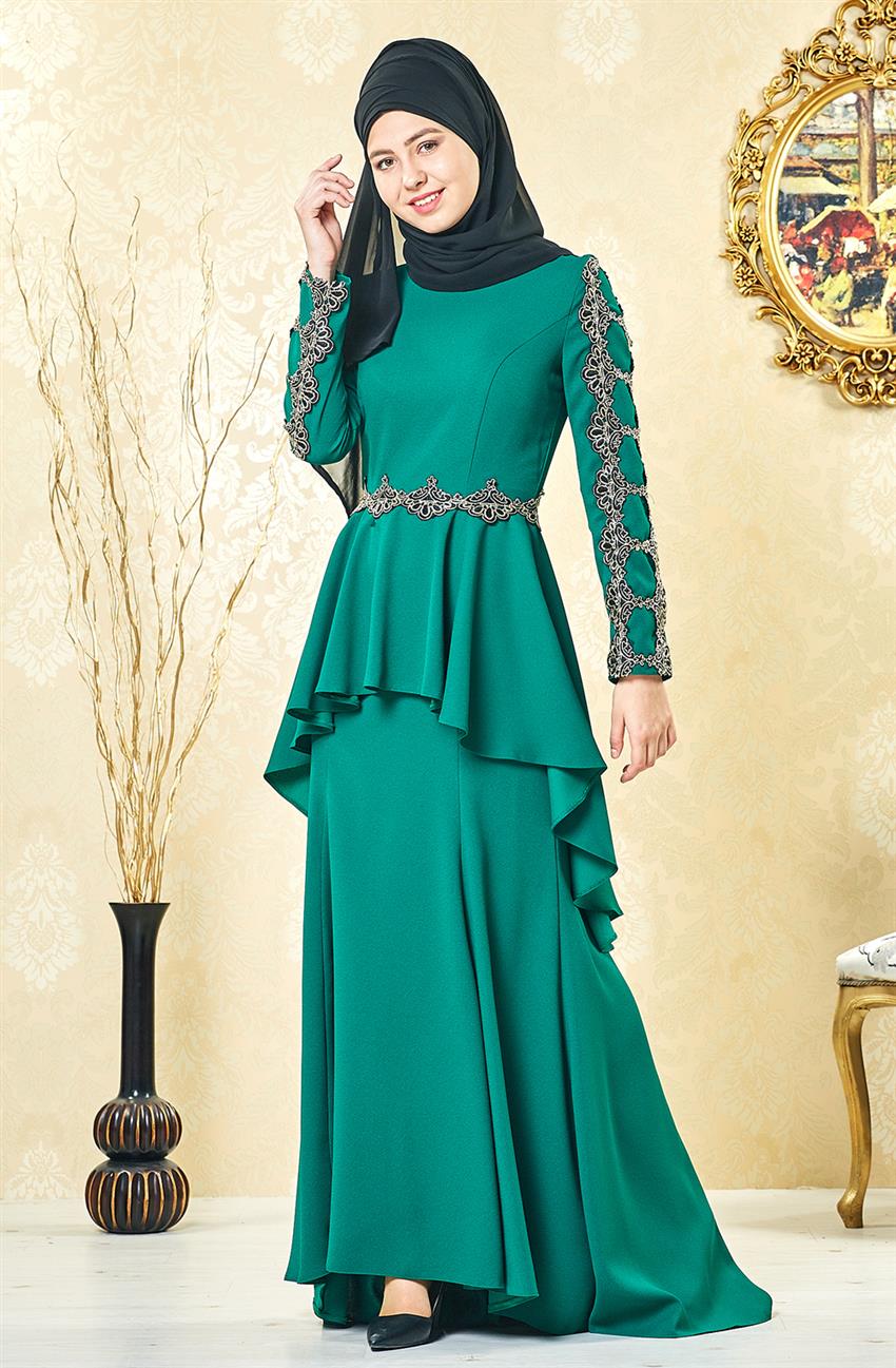 فستان سهرة فستان-أخضر ar-3004-21
