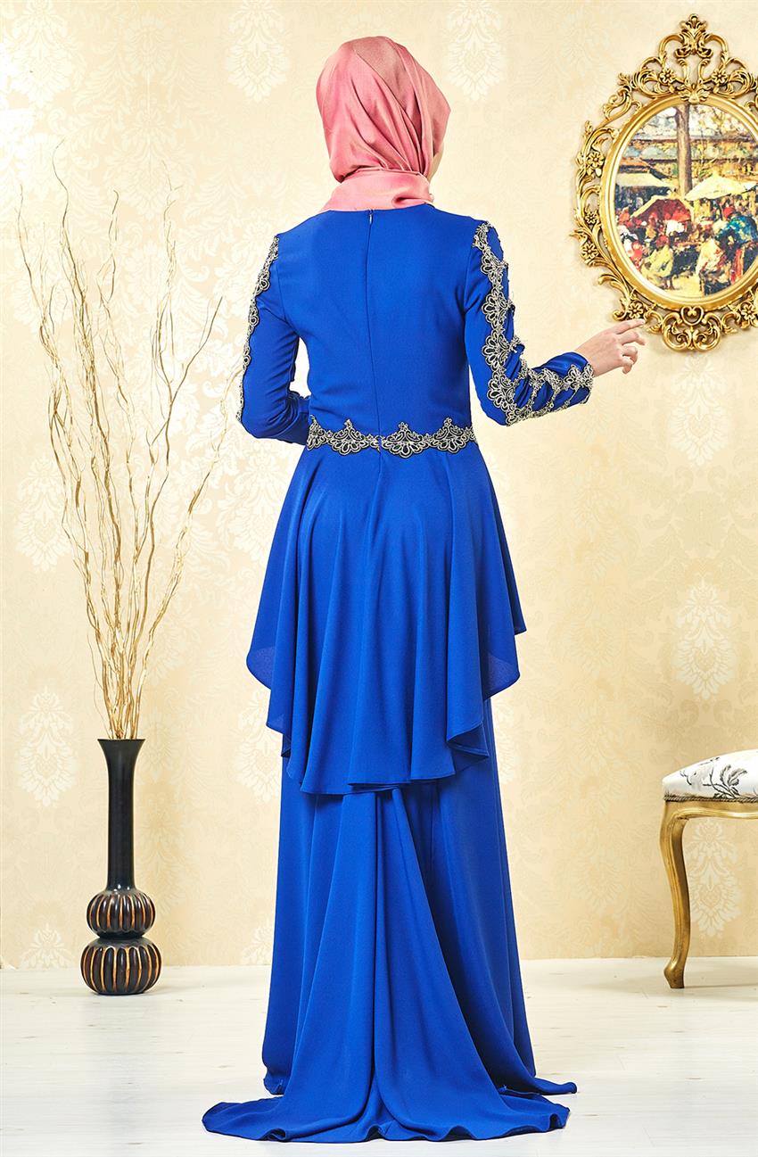 فستان سهرة فستان-أزرق غامق ar-3004-47