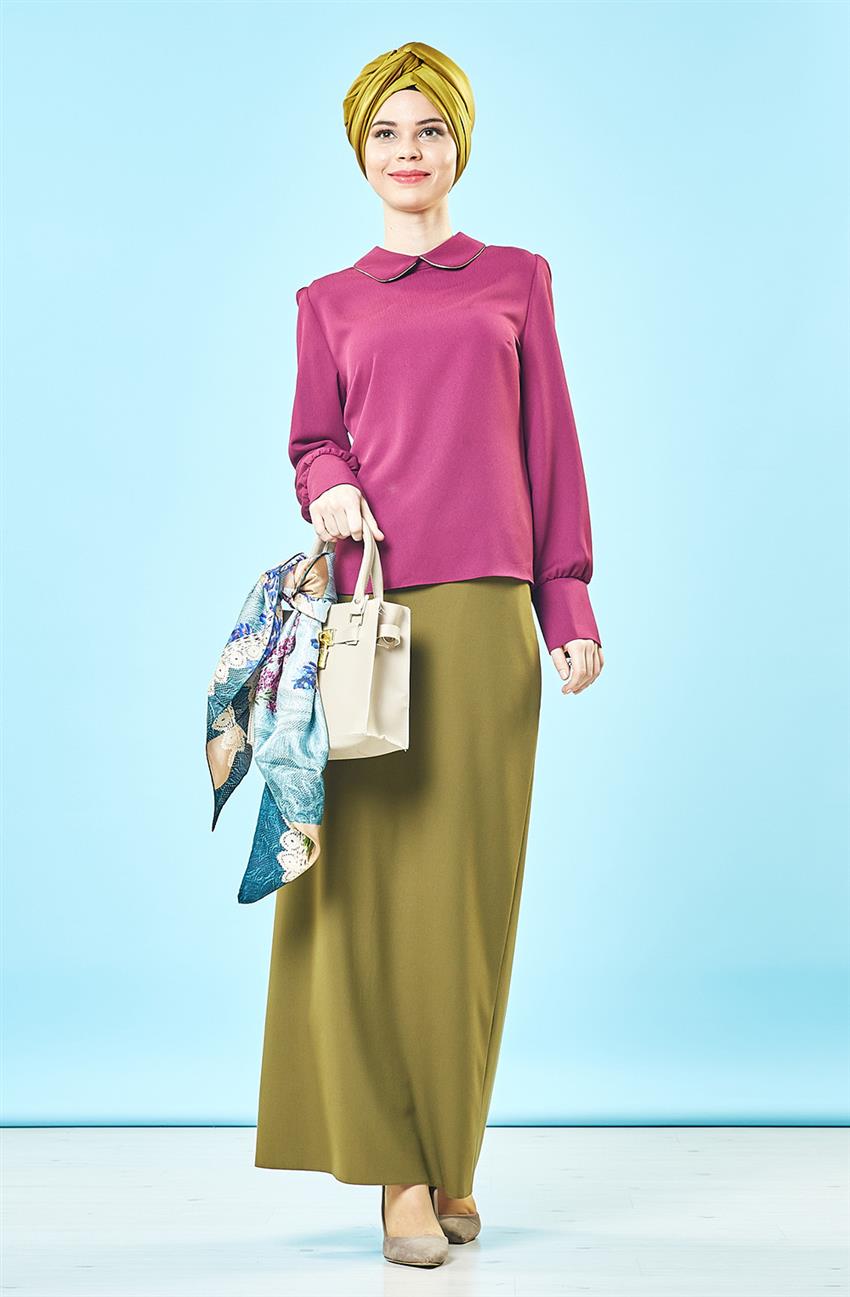 Skirt-Khaki H1007-24