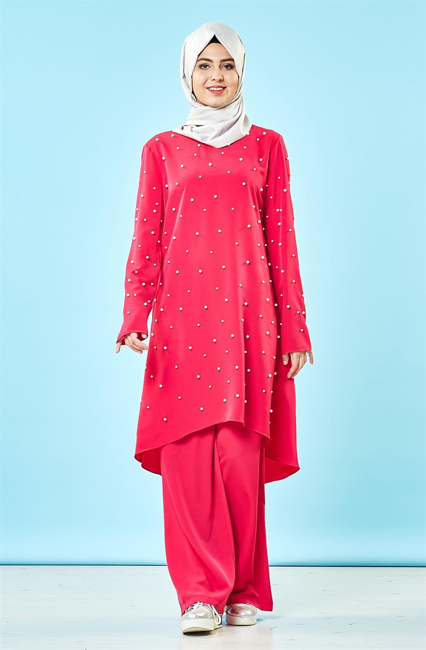 Evening Dress Dress-Fuchsia 9008-43