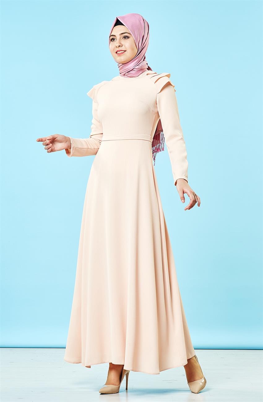 فستان-لون البودرة ar-1843-41