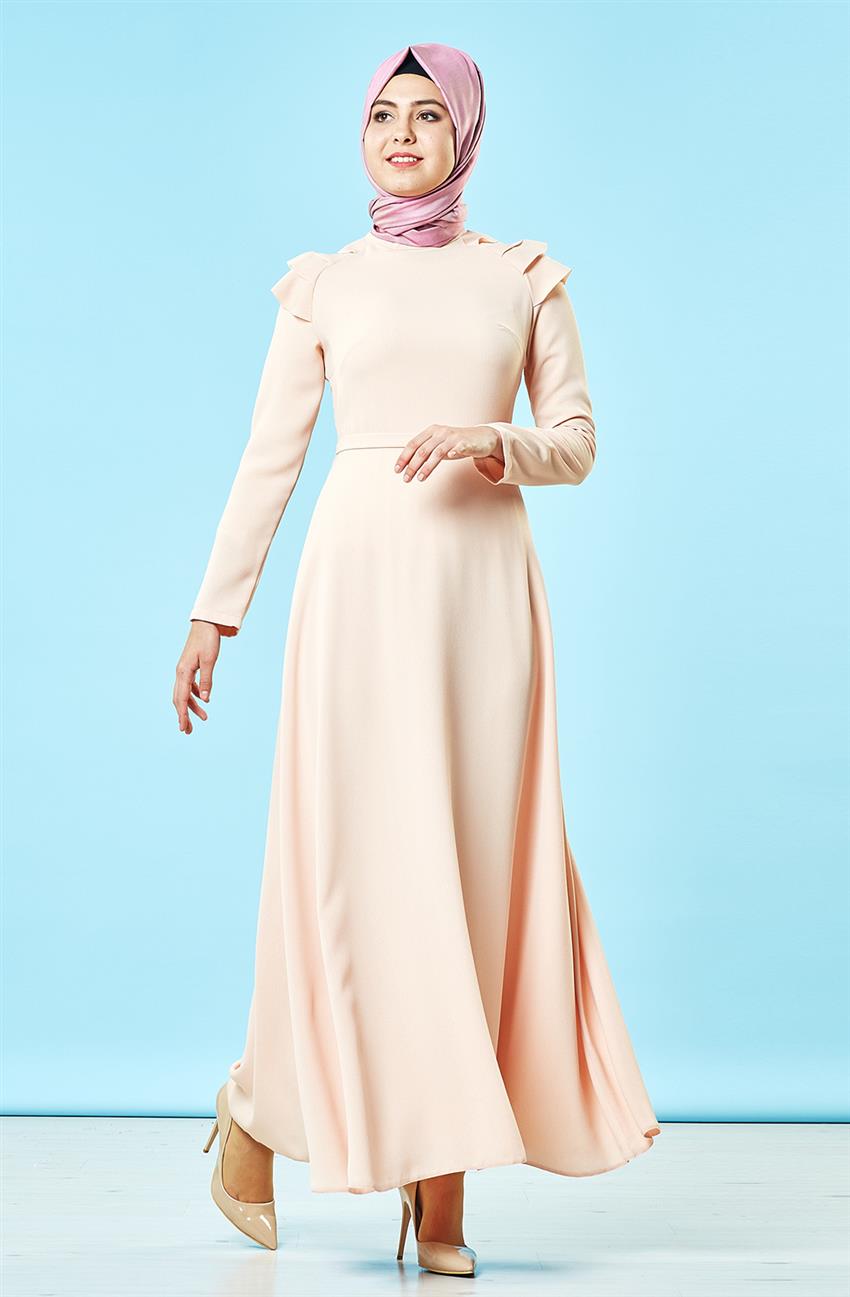 فستان-لون البودرة ar-1843-41