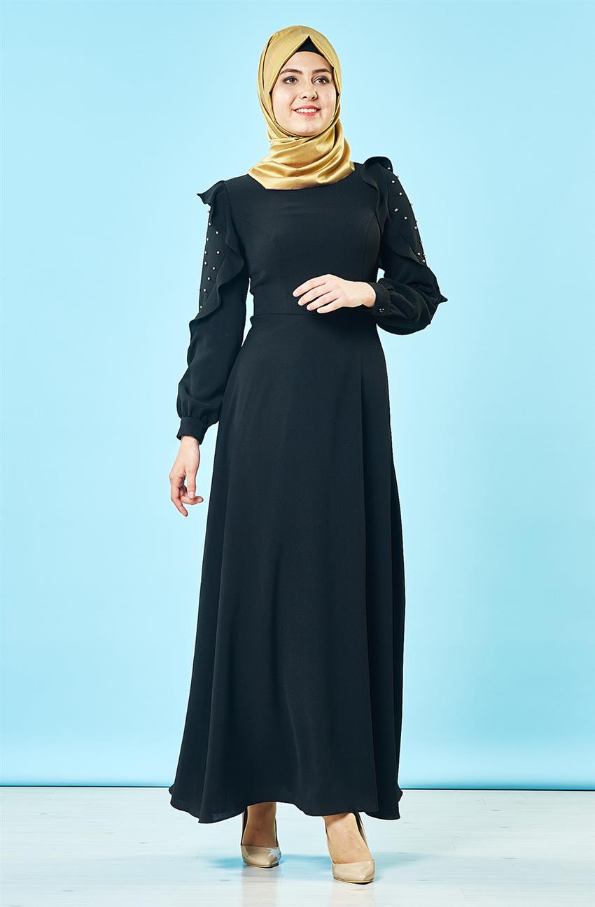 Siyah Elbise 1844-01