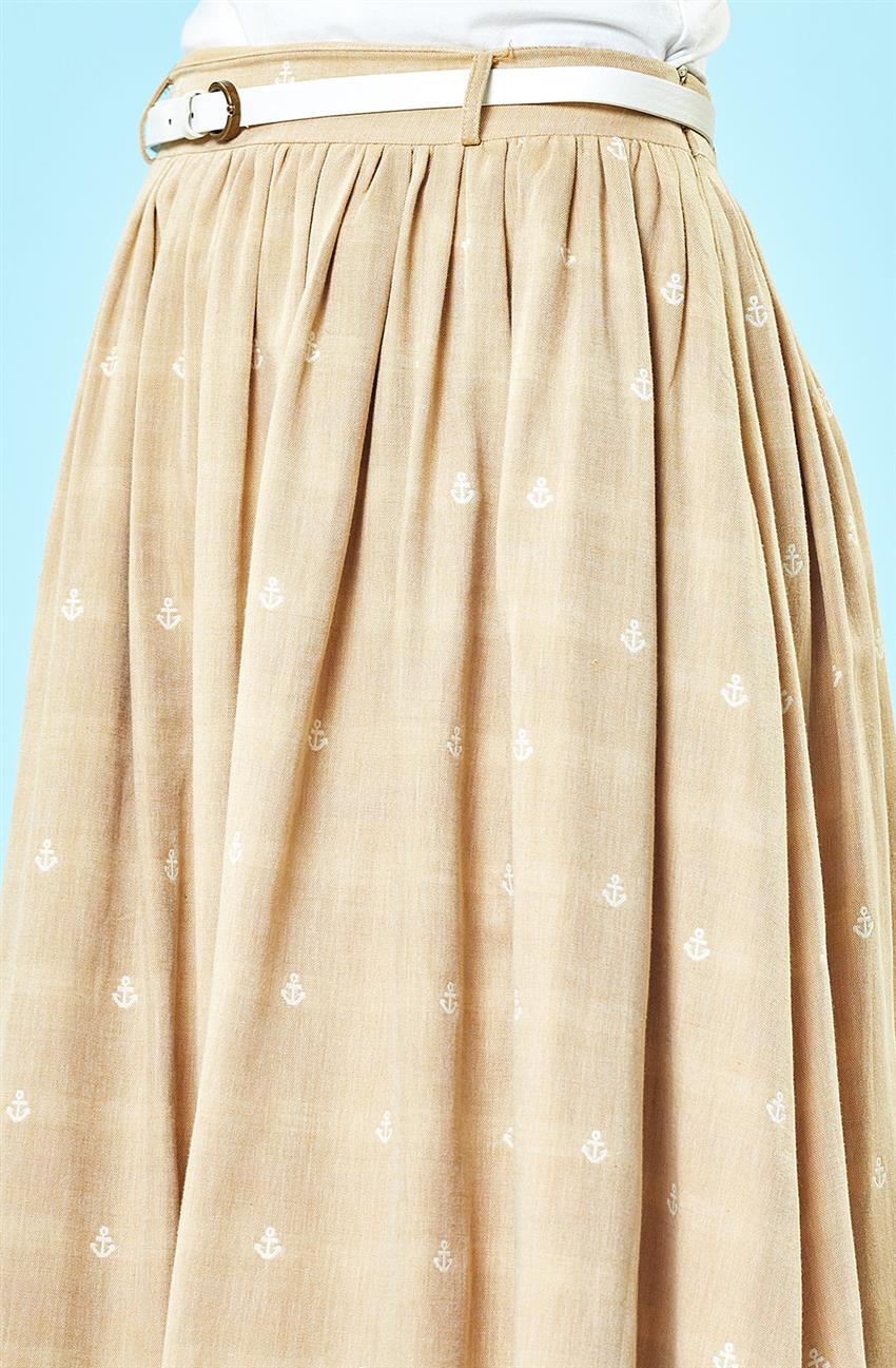 Skirt-Camel H6561-03