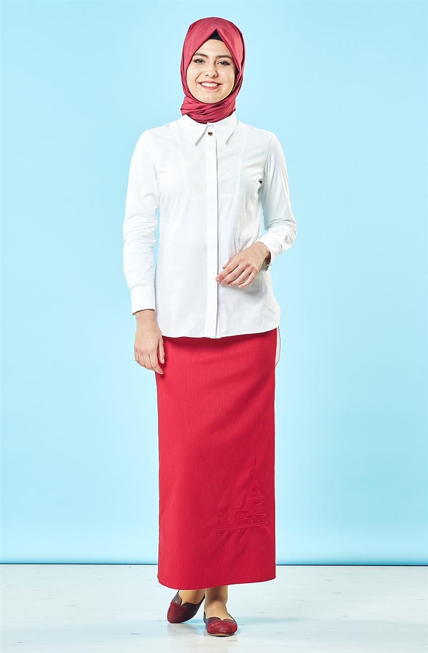 Skirt-Red H6732-11