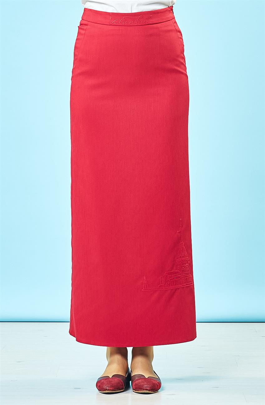 Skirt-Red H6732-11