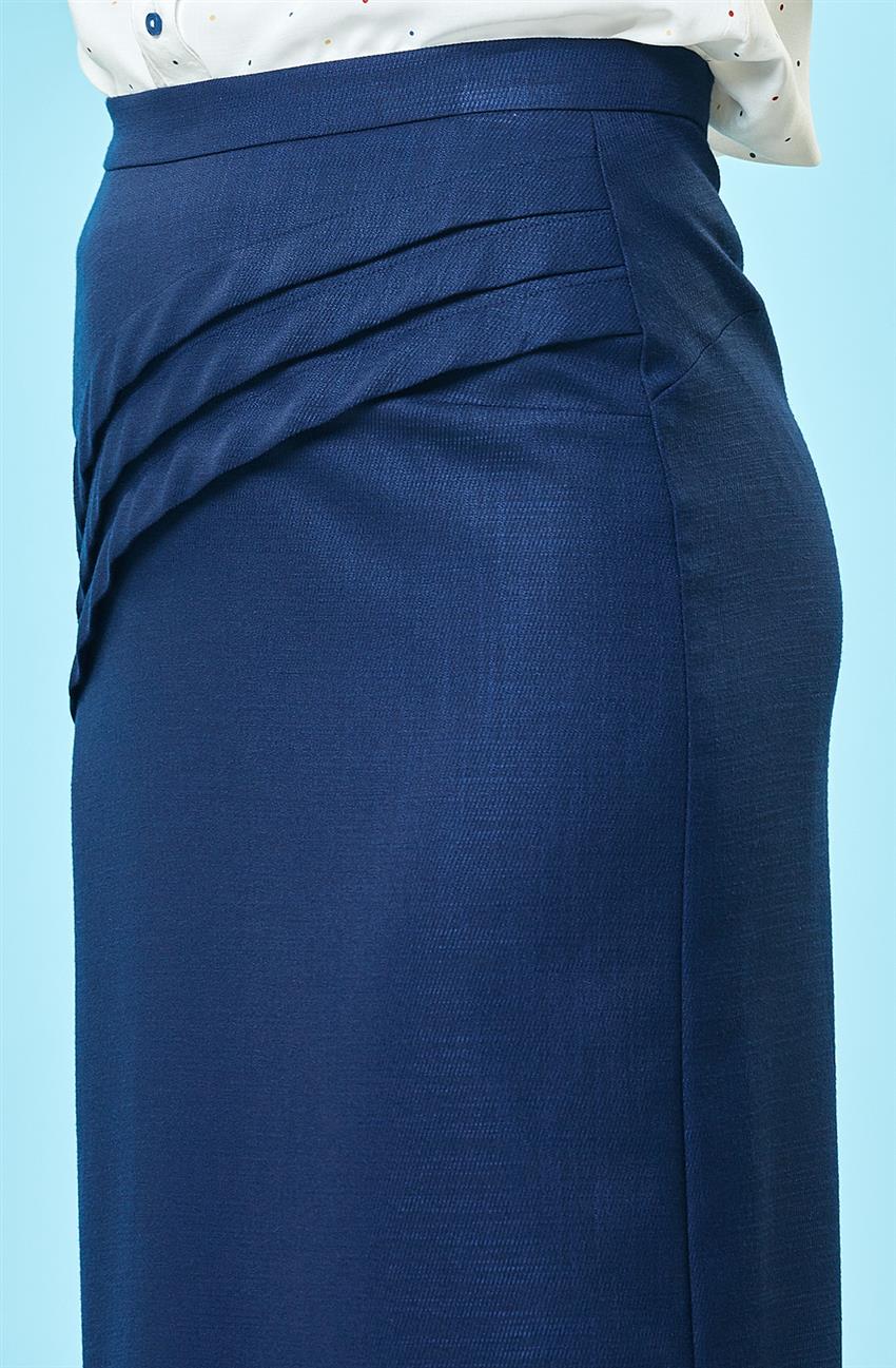 Skirt-Navy Blue H8155-08